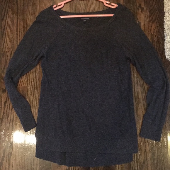 Dark gray knit tunic - Picture 2 of 4